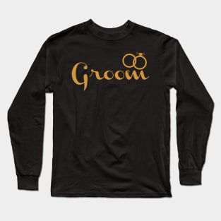 Couple Design - Groom with a Ring Long Sleeve T-Shirt